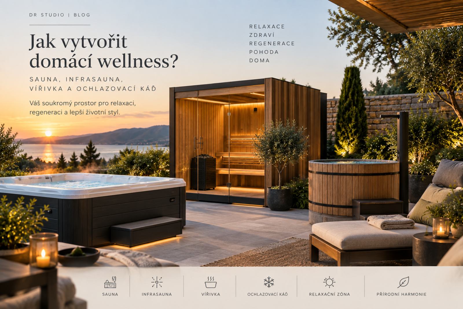 Jak sestavit domácí wellness: sauna, vířivka a prostor pro klid